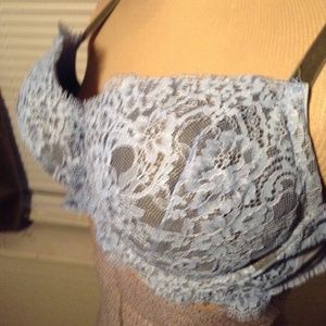 Victoria Secret underwire push up bra Blue, Size 32DDD